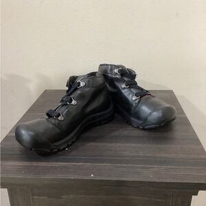 Keen Black Leather Outdoor Boots